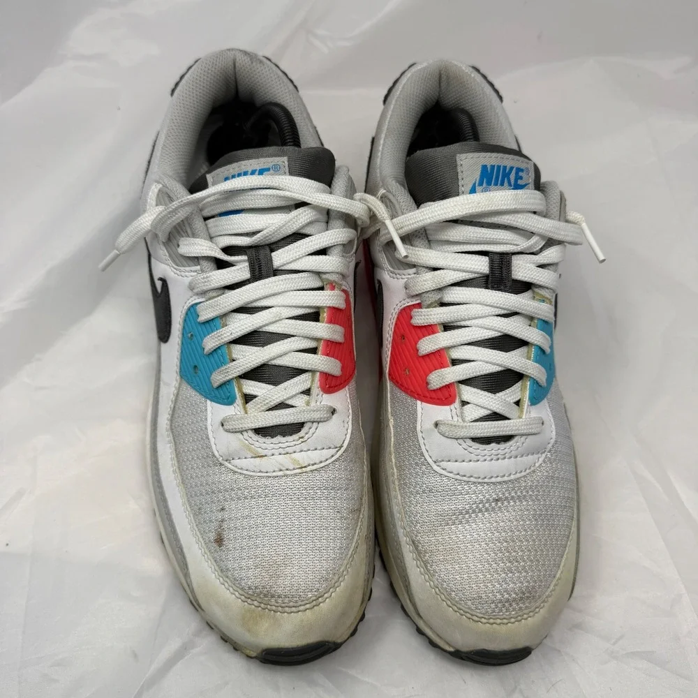Nike Air Max 90 Evolution of Icons EOI White Blue Red CV8839-100 Mens 10.5